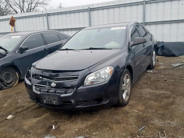 1G1ZB5E15BF235034 - 2011 CHEVROLET MALIBU LS BLACK photo 2