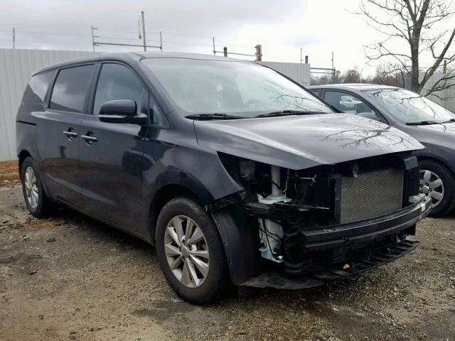 KNDMA5C14F6021097 - 2015 KIA SEDONA L BLACK photo 1