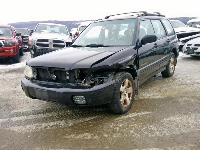 JF1SF65621G759481 - 2001 SUBARU FORESTER S BLACK photo 2