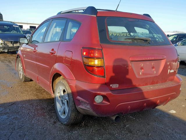 5Y2SL628X4Z460595 - 2004 PONTIAC VIBE RED photo 3