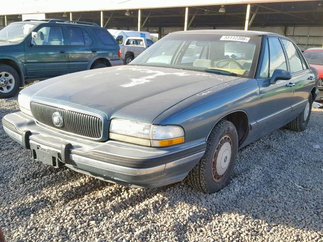 1G4HP52K5TH444602 - 1996 BUICK LESABRE CU GREEN photo 2