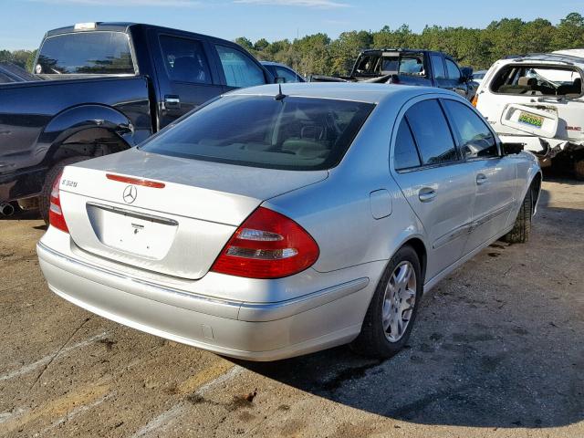 WDBUF65J34A472468 - 2004 MERCEDES-BENZ E 320 SILVER photo 4