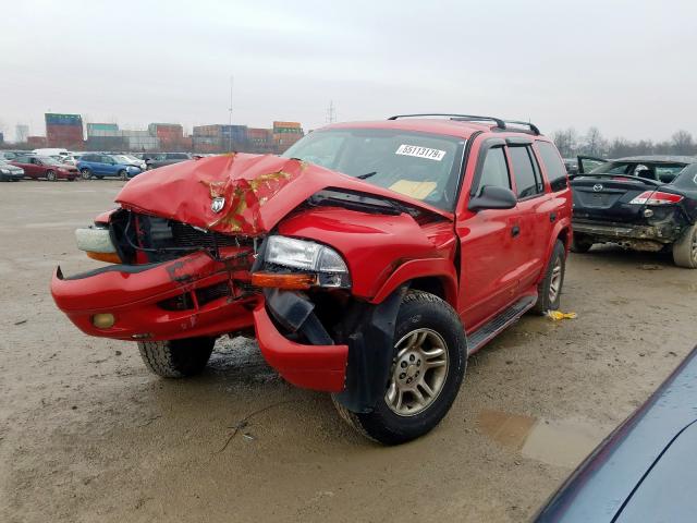 1D4HS48N43F628782 - 2003 DODGE DURANGO SLT  photo 2