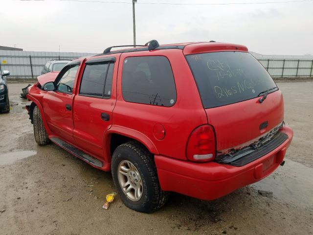 1D4HS48N43F628782 - 2003 DODGE DURANGO SLT  photo 3