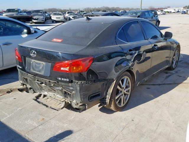 JTHBK262685059011 - 2008 LEXUS IS 250 GRAY photo 4