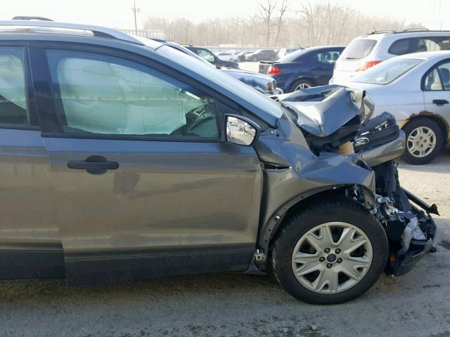 1FMCU0F72EUC63978 - 2014 FORD ESCAPE S SILVER photo 9