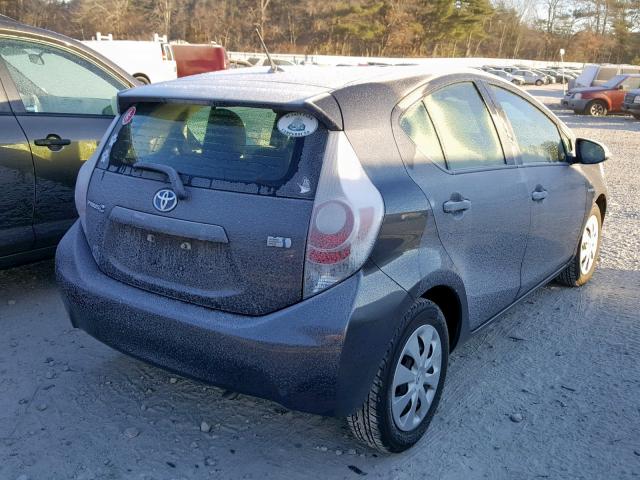 JTDKDTB36E1066043 - 2014 TOYOTA PRIUS C GRAY photo 4