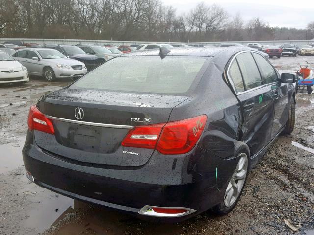 JH4KC1F3XEC002852 - 2014 ACURA RLX BLACK photo 4