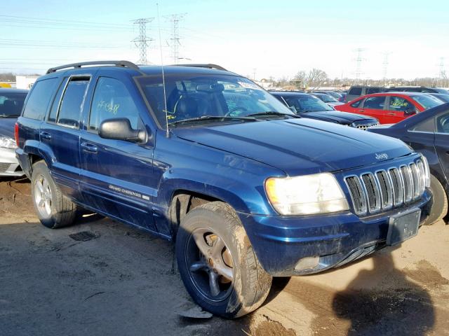 1J8GW58N52C167023 - 2002 JEEP GRAND CHER BLUE photo 1