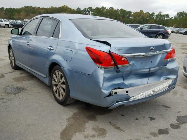 4T1BK3DB1BU434435 - 2011 TOYOTA AVALON BAS Mavi foto 3