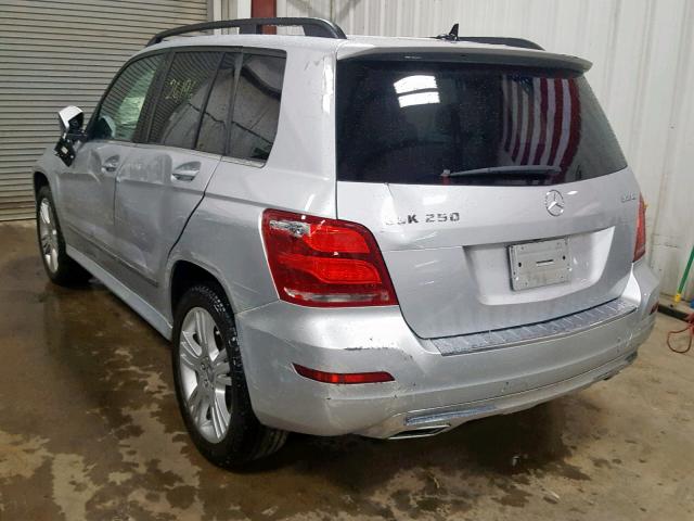 WDCGG0EB2DG089355 - 2013 MERCEDES-BENZ GLK 250 BL SILVER photo 3