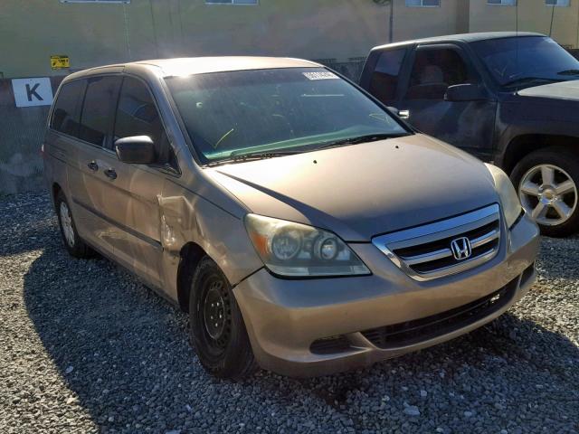 5FNRL38236B109858 - 2006 HONDA ODYSSEY LX GOLD photo 1