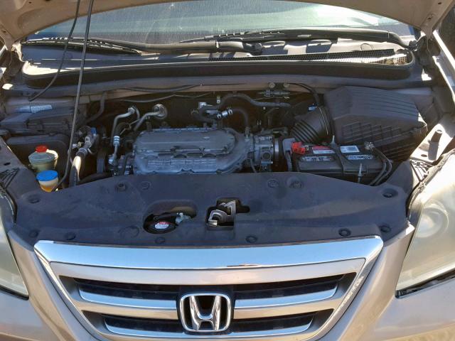 5FNRL38236B109858 - 2006 HONDA ODYSSEY LX GOLD photo 7