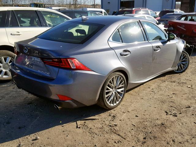 JTHCF1D26F5027288 - 2015 LEXUS IS 250 GRAY photo 4