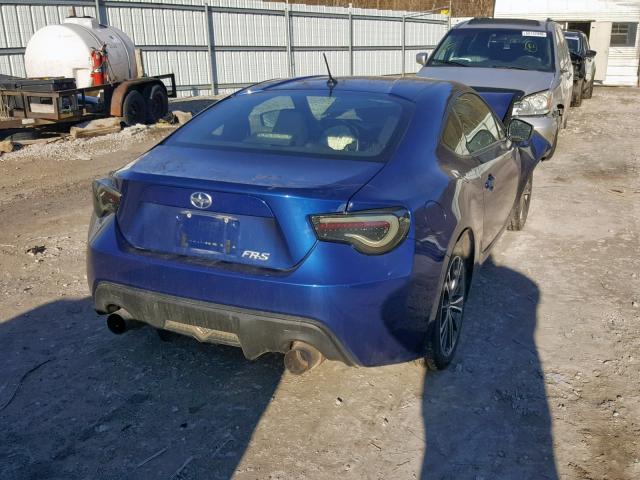 JF1ZNAA17D1713361 - 2013 TOYOTA SCION FR-S BLUE photo 4