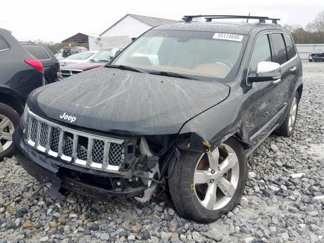 1J4RR6GG1BC626221 - 2011 JEEP GRAND CHER BLACK photo 2