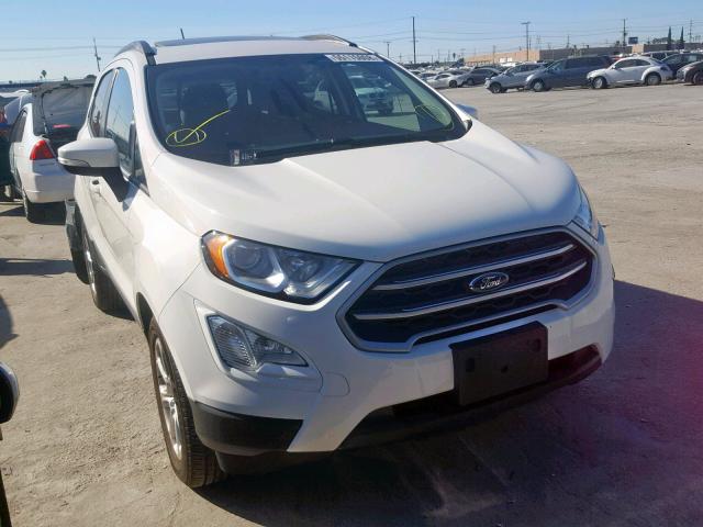 MAJ3P1TE0JC183556 - 2018 FORD ECOSPORT S WHITE photo 1