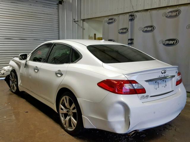 JN1BY1AP4DM513692 - 2013 INFINITI M37 WHITE photo 3