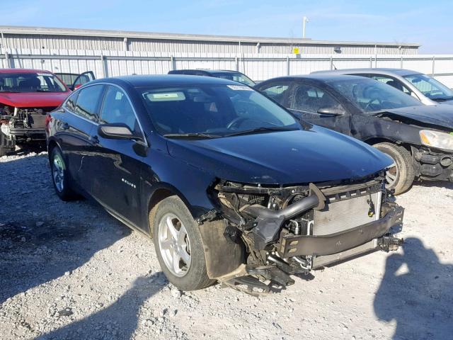 1G1ZB5ST0HF125622 - 2017 CHEVROLET MALIBU LS BLACK photo 1