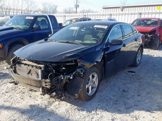 1G1ZB5ST0HF125622 - 2017 CHEVROLET MALIBU LS BLACK photo 2