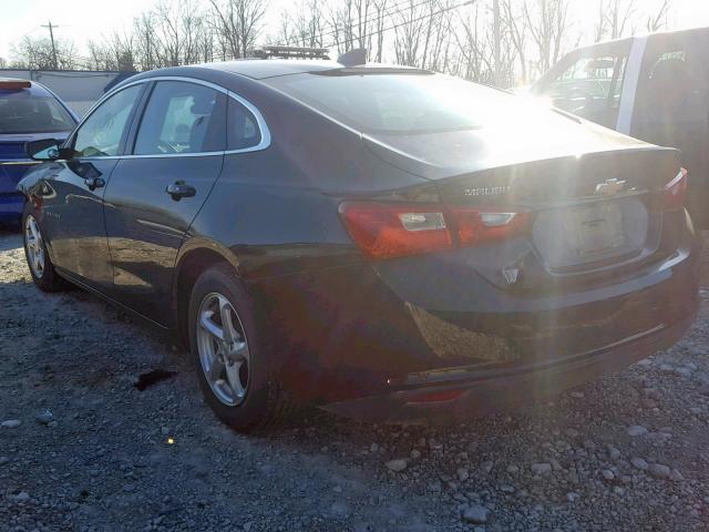1G1ZB5ST0HF125622 - 2017 CHEVROLET MALIBU LS BLACK photo 3