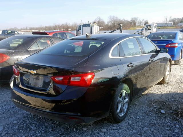 1G1ZB5ST0HF125622 - 2017 CHEVROLET MALIBU LS BLACK photo 4