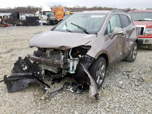 KL4CJASB0EB783356 - 2014 BUICK ENCORE SILVER photo 2