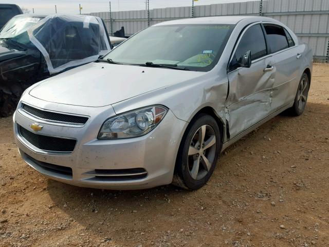 1G1ZC5E02CF358599 - 2012 CHEVROLET MALIBU 1LT SILVER photo 2