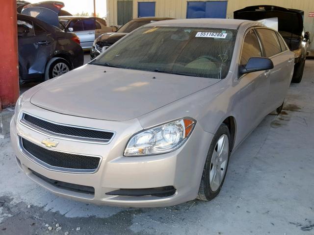 1G1ZB5EB8AF257326 - 2010 CHEVROLET MALIBU LS CREAM photo 2