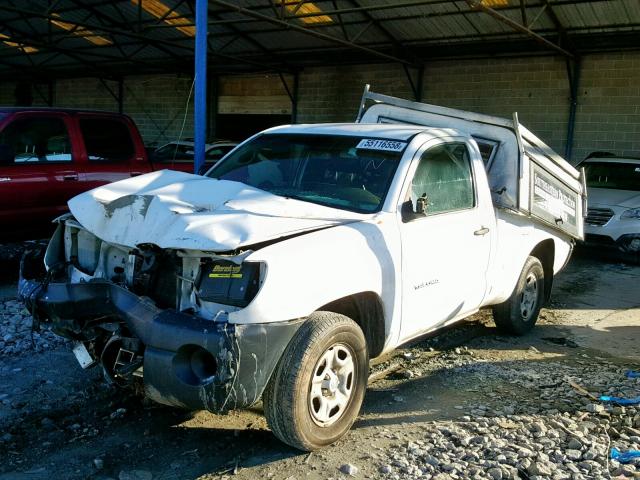 5TENX4CN4AZ705479 - 2010 TOYOTA TACOMA WHITE photo 2