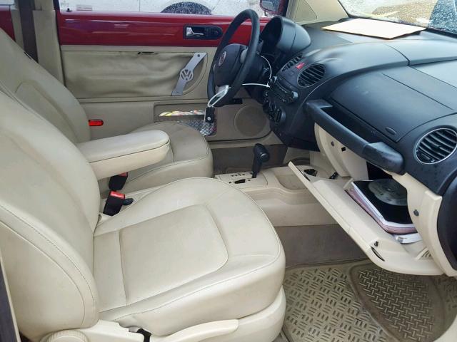 3VWPW31C47M517250 - 2007 VOLKSWAGEN NEW BEETLE Bordo foto 5