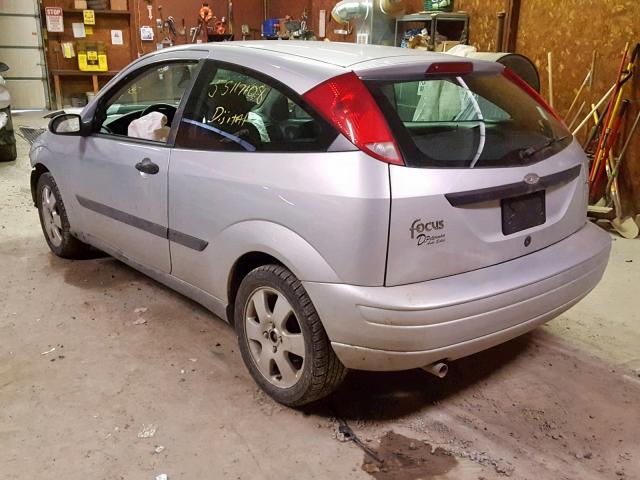 3FAFP31361R243903 - 2001 FORD FOCUS ZX3 SILVER photo 3