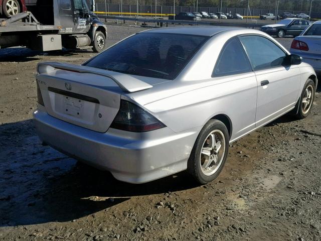 1HGEM22134L070271 - 2004 HONDA CIVIC DX V SILVER photo 4