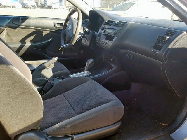 1HGEM22134L070271 - 2004 HONDA CIVIC DX V SILVER photo 5