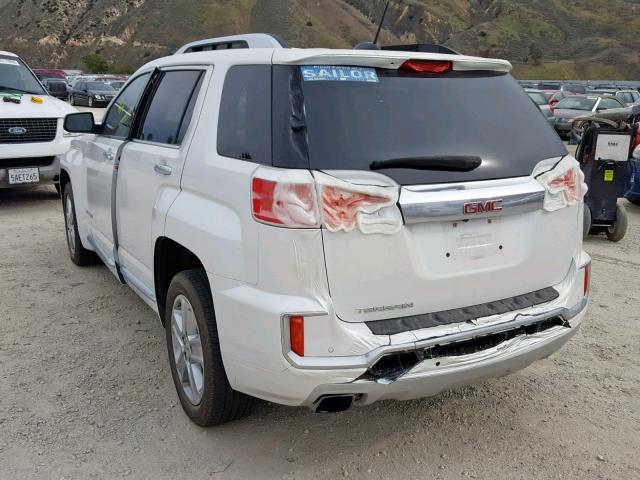 2GKALREK9G6265077 - 2016 GMC TERRAIN DE WHITE photo 3