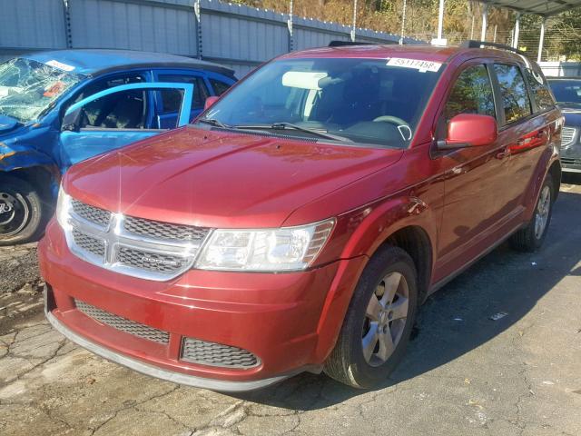 3D4PG1FGXBT501989 - 2011 DODGE JOURNEY MA RED photo 2