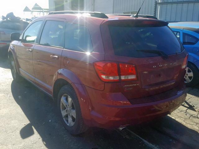 3D4PG1FGXBT501989 - 2011 DODGE JOURNEY MA RED photo 3
