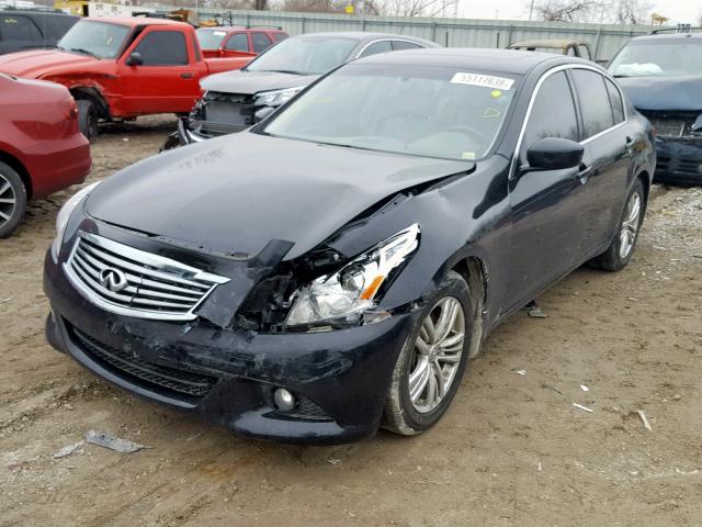 JN1CV6AR3AM253339 - 2010 INFINITI G37 BLACK photo 2