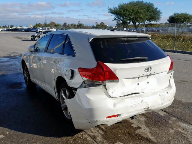 4T3ZK11A29U003263 - 2009 TOYOTA VENZA BASE WHITE photo 3