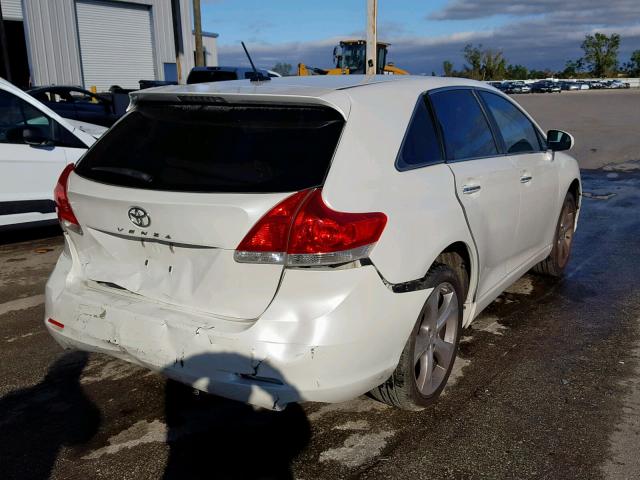 4T3ZK11A29U003263 - 2009 TOYOTA VENZA BASE WHITE photo 4