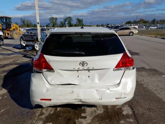 4T3ZK11A29U003263 - 2009 TOYOTA VENZA BASE WHITE photo 9