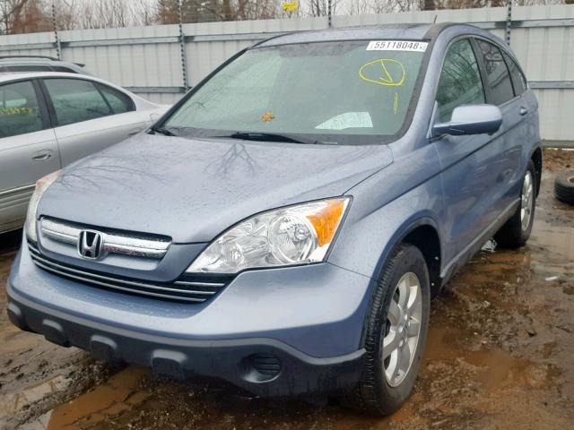 5J6RE487X9L009389 - 2009 HONDA CR-V EXL BLUE photo 2