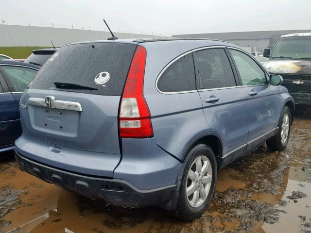 5J6RE487X9L009389 - 2009 HONDA CR-V EXL BLUE photo 4