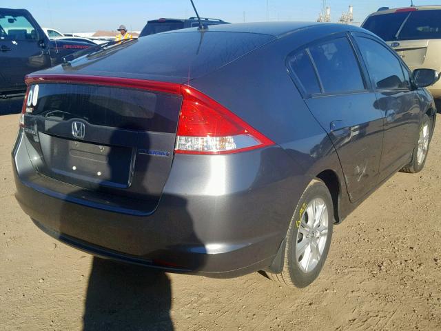 JHMZE2H71BS009995 - 2011 HONDA INSIGHT EX GRAY photo 4