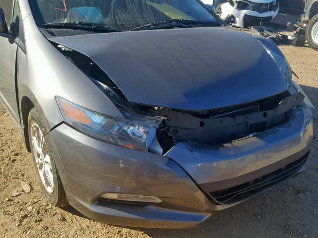 JHMZE2H71BS009995 - 2011 HONDA INSIGHT EX GRAY photo 9