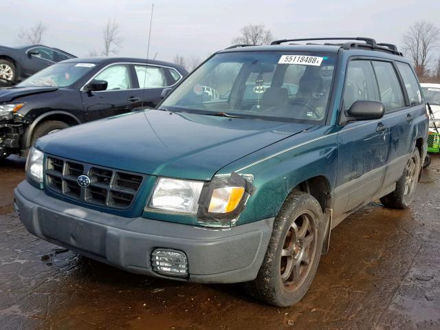 JF1SF6358YH727424 - 2000 SUBARU FORESTER L GREEN photo 2