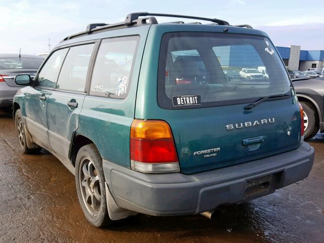 JF1SF6358YH727424 - 2000 SUBARU FORESTER L GREEN photo 3