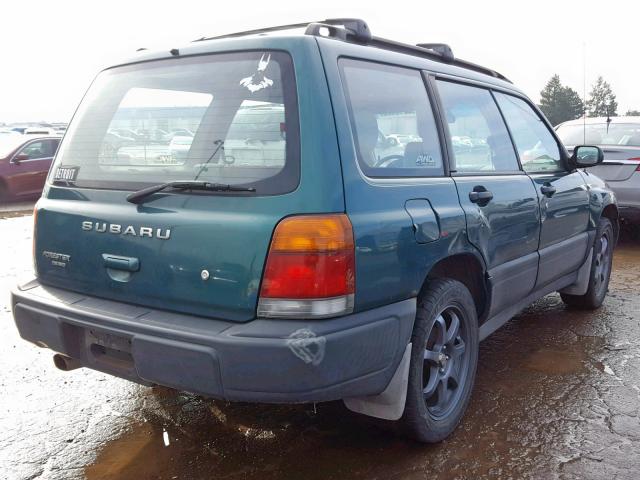 JF1SF6358YH727424 - 2000 SUBARU FORESTER L GREEN photo 4