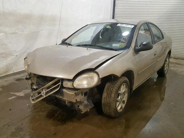 1B3ES56C32D570439 - 2002 DODGE NEON ES TAN photo 2