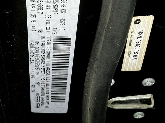 1C4NJDBB9GD521827 - 2016 JEEP COMPASS SP 黑色 照片 10